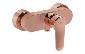 VitrA Root Round Wall Mounted Shower Mixer - Soft Copper
